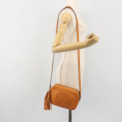Gucci Soho Disco Leather, Orange, Leather, Shoulder Bag