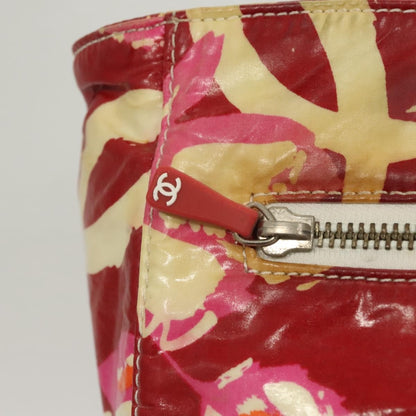Chanel Vintage Floral Tote Patent leather, Red, Patent Leather, Tote Bag