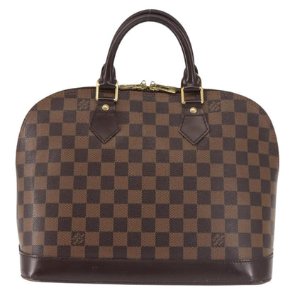 Louis Vuitton Alma Handbag Damier, BROWN, CANVAS, Handbag