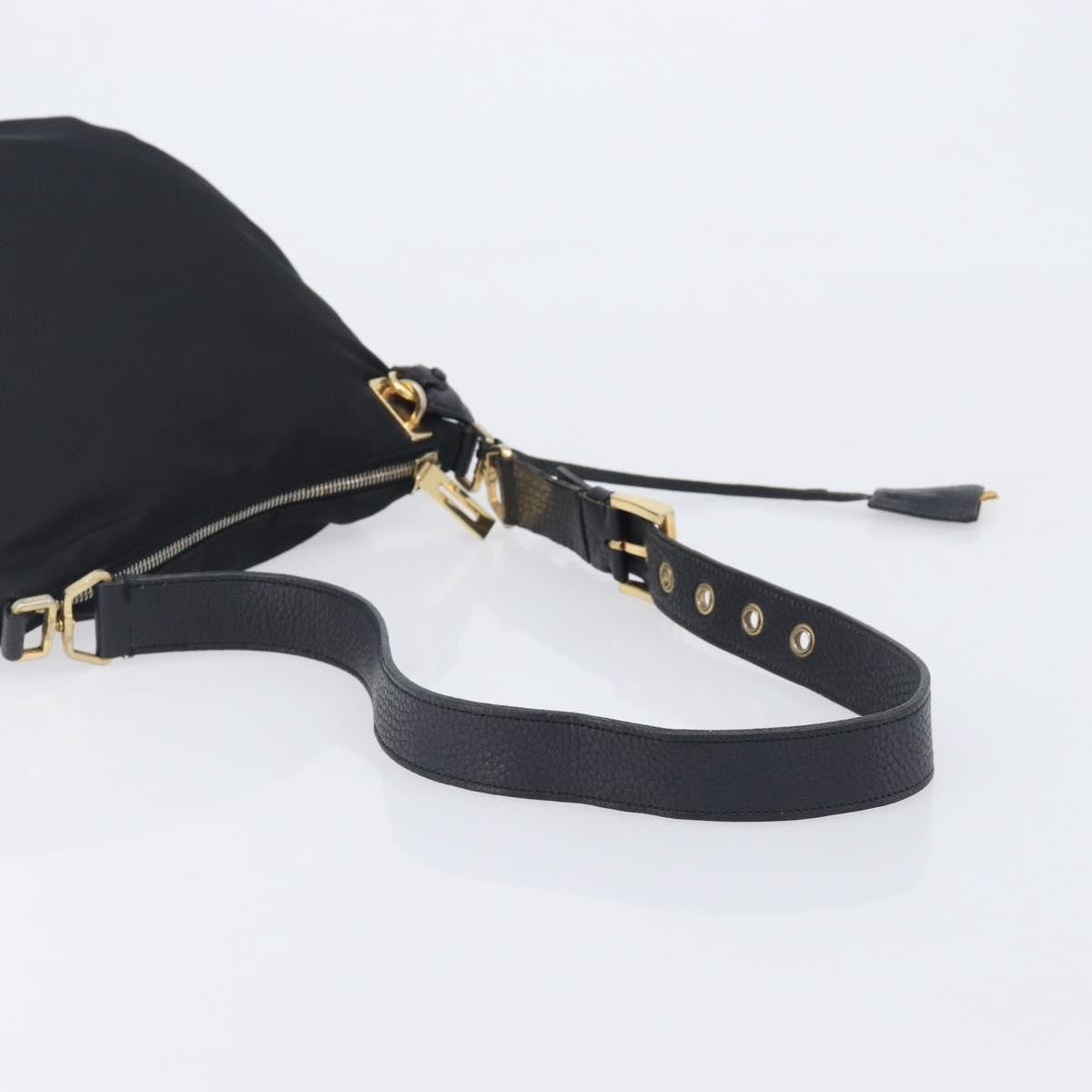Prada Shoulder Tessuto, Black, Nylon, Shoulder Bag