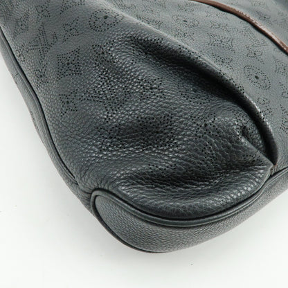 Louis Vuitton Selene Mahina Leather, Black, Leather, Handbag