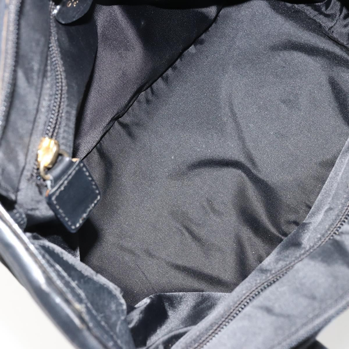 Celine Handbag Nylon, Black, Nylon, Handbag