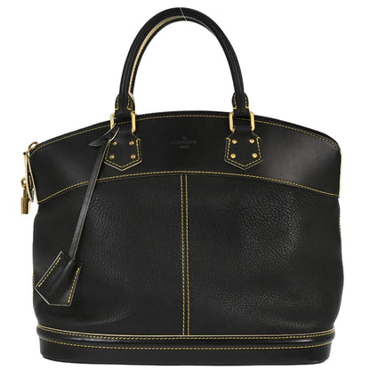 Louis Vuitton Suhali Lockit Leather, Black, Leather, Handbag