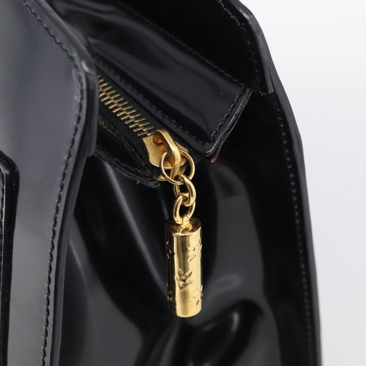 Celine Tote Leather, Black, Patent Leather, Tote Bag