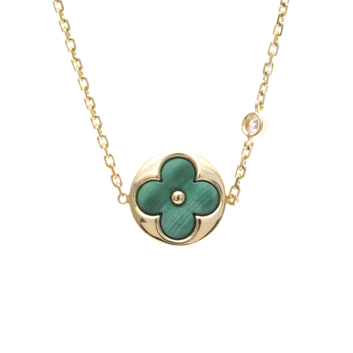 Louis Vuitton Color Blossom BB 18K Rose Gold with Malachite and Diamond, Gold, Rose Gold, Bracelet