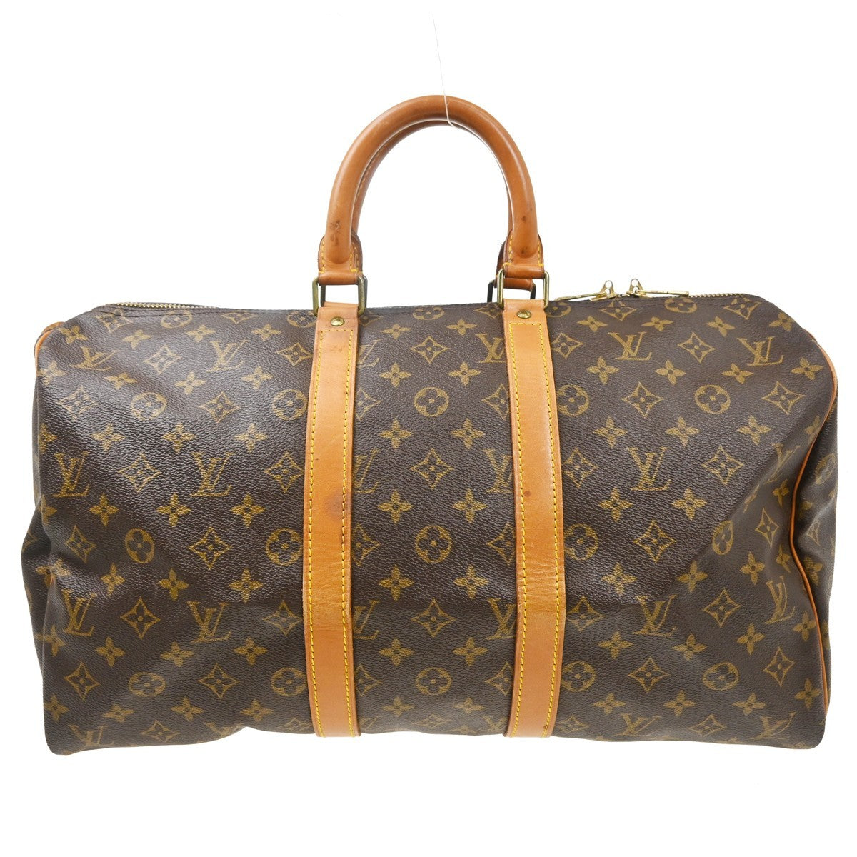 Louis Vuitton Keepall Monogram Canvas, Brown, Canvas, Travel Bag