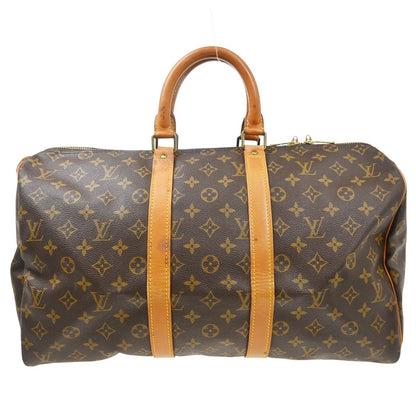 Louis Vuitton Keepall Monogram Canvas, Brown, Canvas, Travel Bag