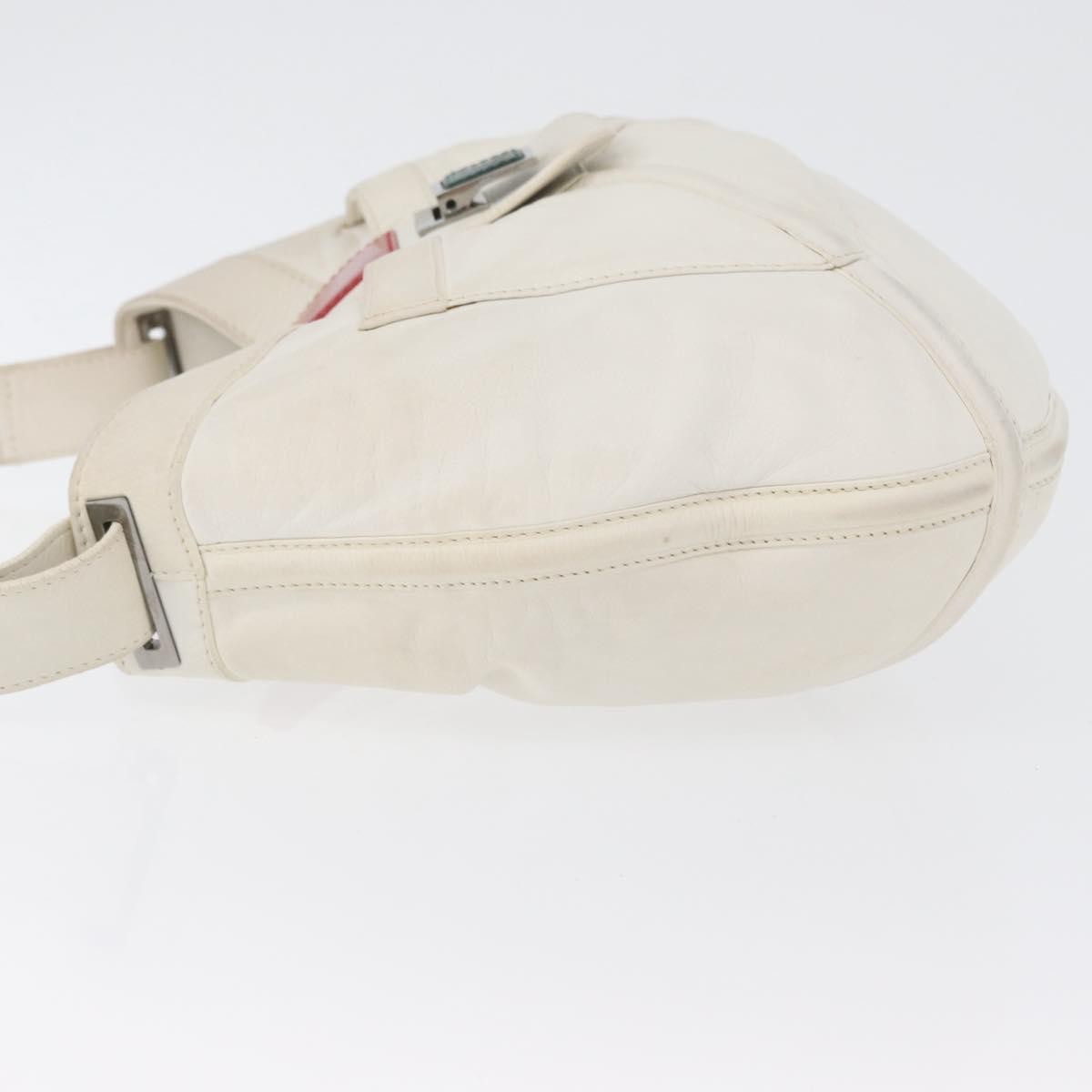Loewe Anagram Leather, White, Leather, Shoulder Bag