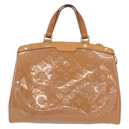 Louis Vuitton Brea Monogram Vernis, Brown, Patent Leather, Handbag