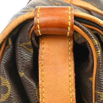 Louis Vuitton Saumur Monogram, Brown, Canvas, Shoulder Bag