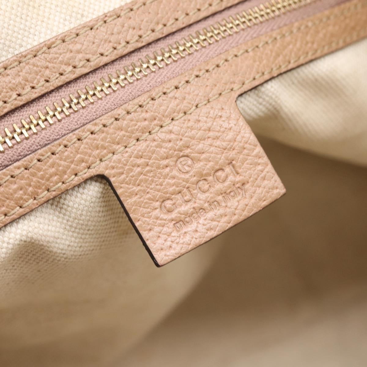 Gucci Bree Convertible Top Handle GG Canvas with Leather, Beige, Canvas, Handbag