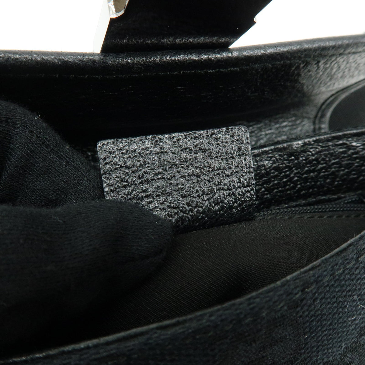 Gucci Buckle Belt GG Canvas, Black, Canvas, Handbag