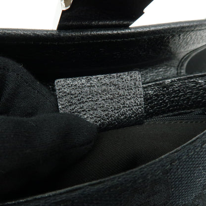 Gucci Buckle Belt GG Canvas, Black, Canvas, Handbag