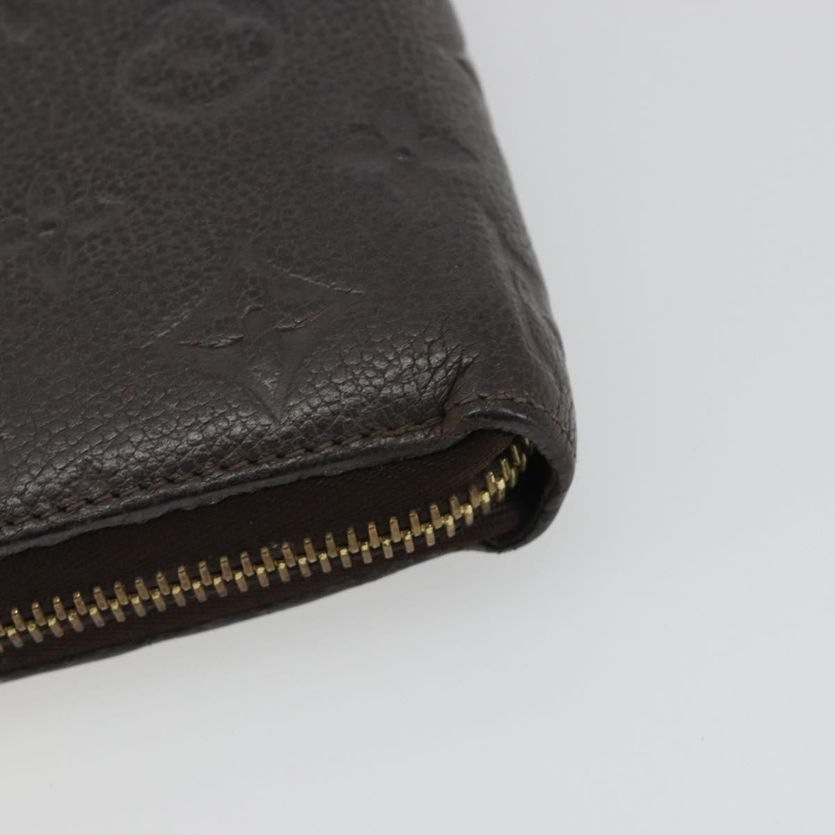 Louis Vuitton Zippy Organizer Monogram Empreinte Leather, Brown, Leather, Wallet