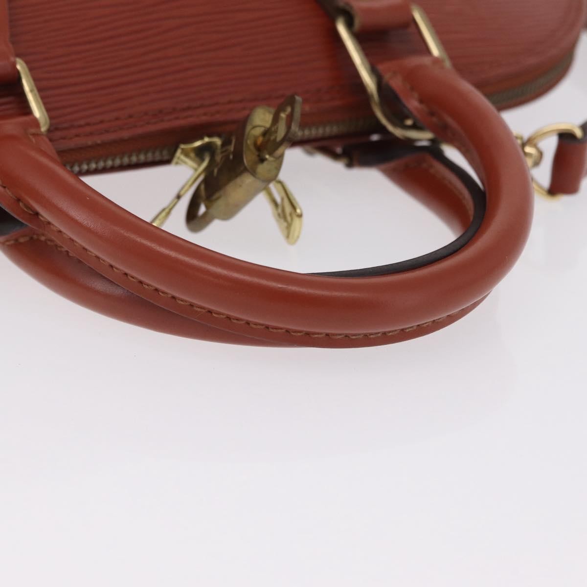 Louis Vuitton Alma Epi Leather, Brown, Leather, Handbag