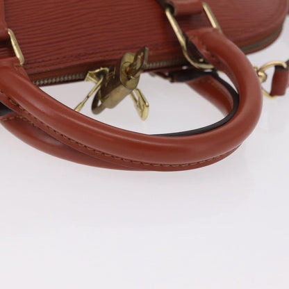 Louis Vuitton Alma Epi Leather, Brown, Leather, Handbag