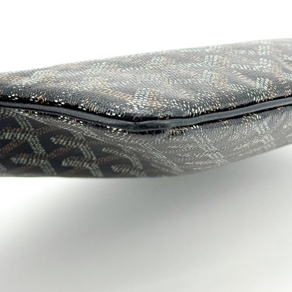Goyard Senat Zip Coated Canvas, Black, Canvas, Clutch
