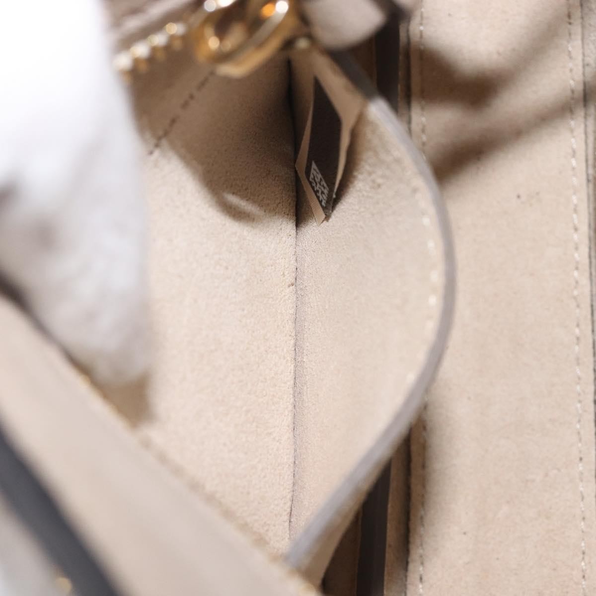 Chloe Pixie Belt Leather and Suede, Beige, Leather, Handbag