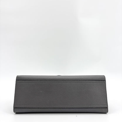 Gucci GG Marmont Top Handle Leather, Gray, Leather, Handbag
