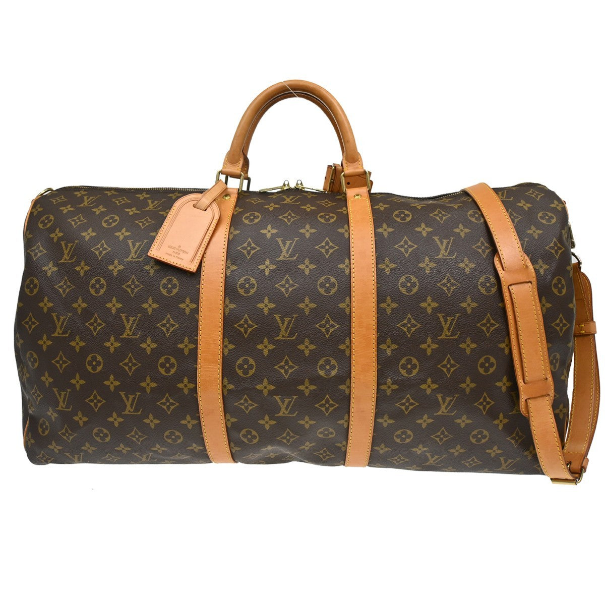 Louis Vuitton Keepall Bandouliere Monogram Canvas, Brown, Canvas, Travel Bag