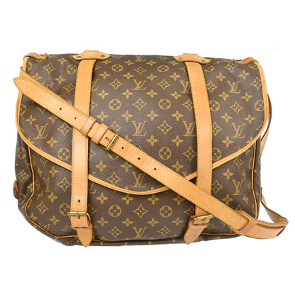 Louis Vuitton Saumur Monogram Canvas, Brown, Canvas, Shoulder Bag