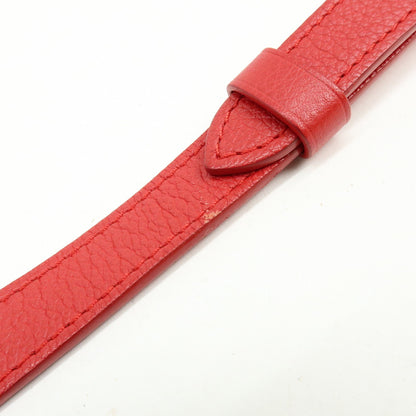 Louis Vuitton Lockme II Leather, Red, Leather, Shoulder Bag