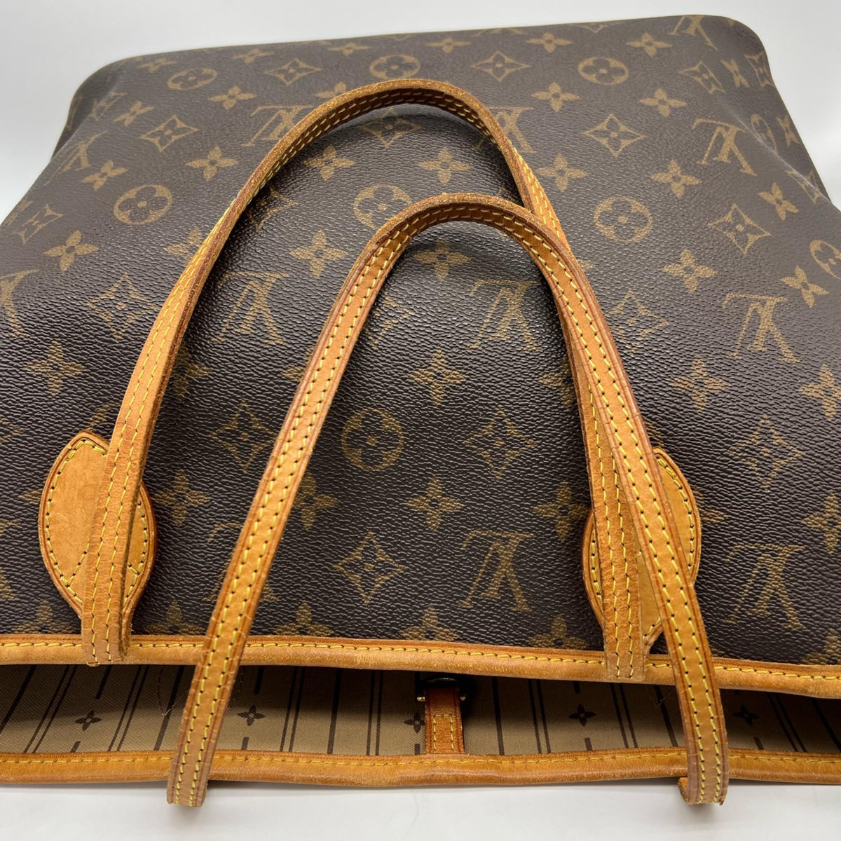 Louis Vuitton Neverfull Monogram Canvas, Brown, Canvas, Tote Bag