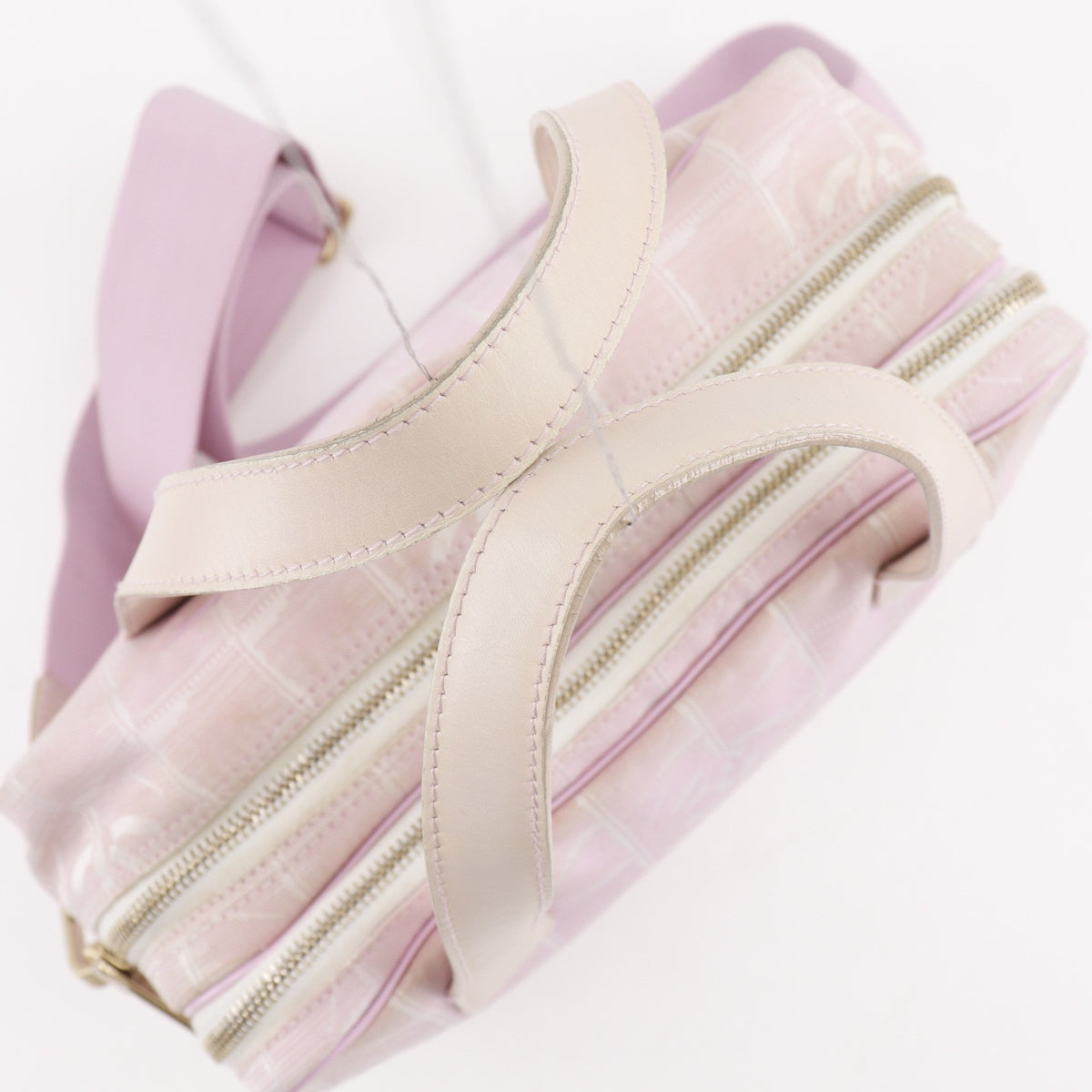 Chanel Travel Line Convertible Satchel Nylon, Pink, Nylon, Handbag