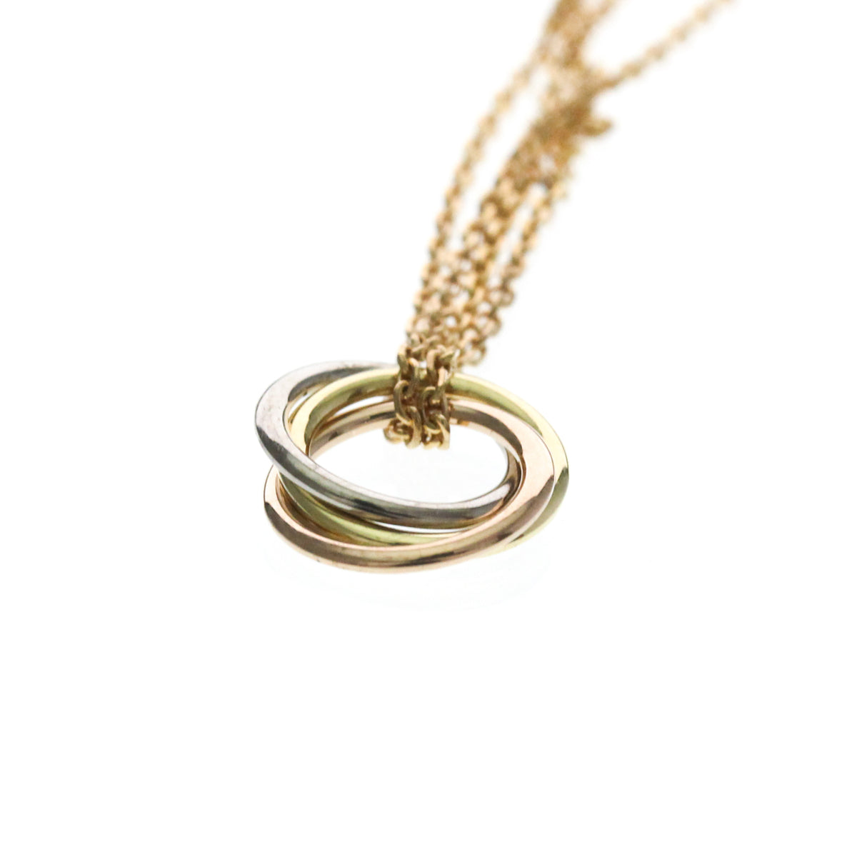 Cartier Trinity Choker 18K Tricolor Gold, Gold, Gold, Necklace