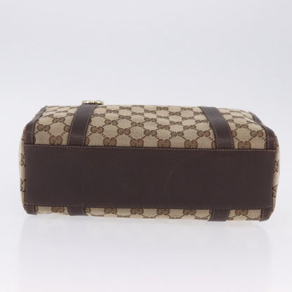 Gucci Abbey Boston Canvas, Beige, Canvas, Shoulder Bag