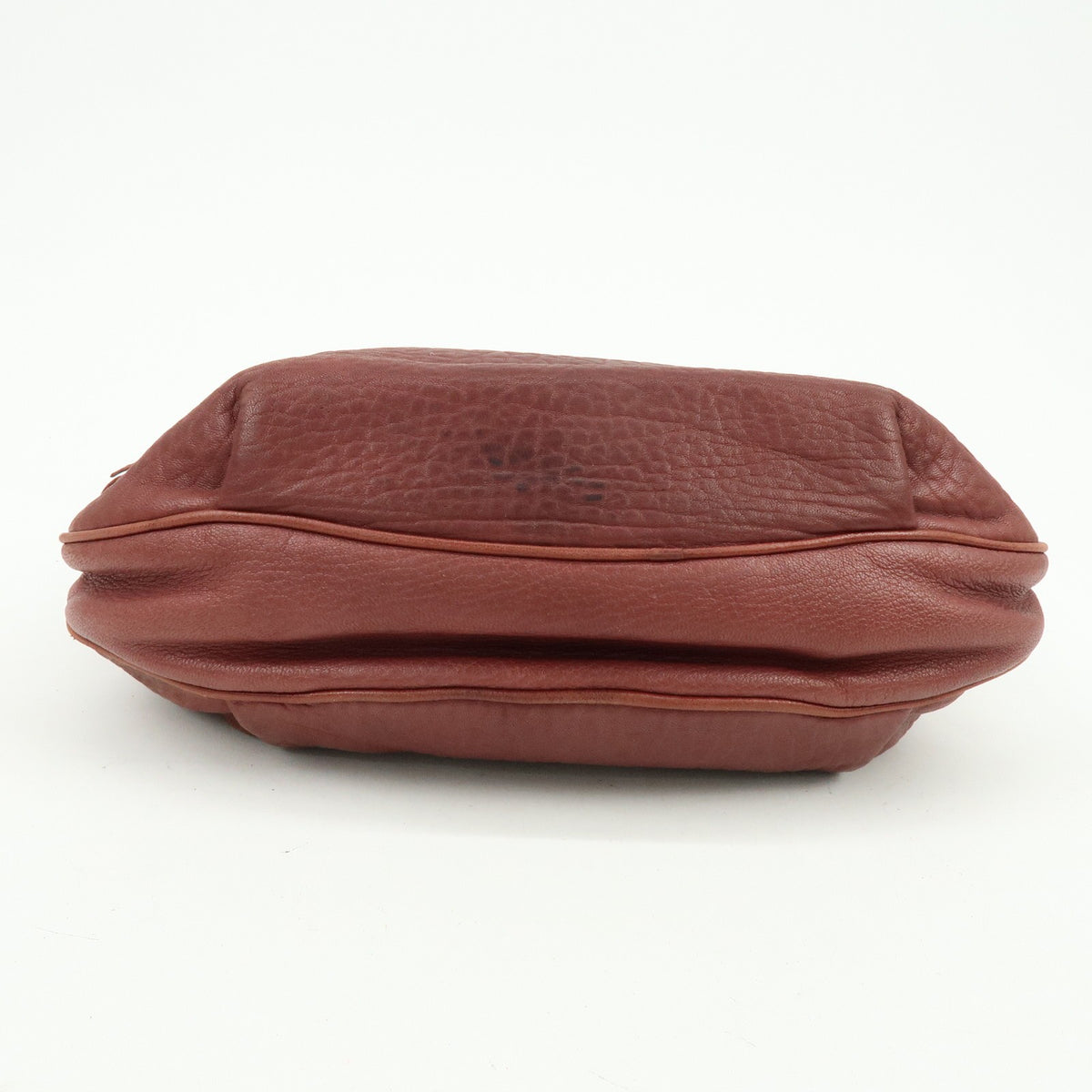Loewe Anagram Leather, Burgundy, Leather, Tote Bag