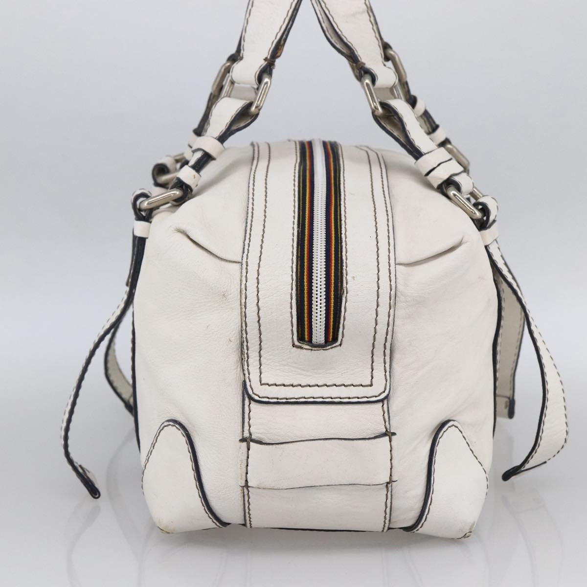 Chloe Handbag Leather, White, Leather, Handbag