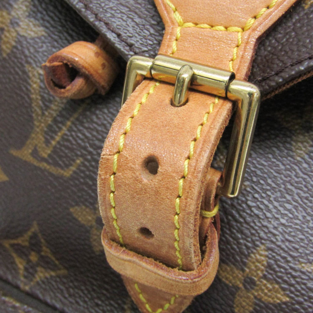 Louis Vuitton Vintage Montsouris Monogram Canvas, Brown, Canvas, Backpack