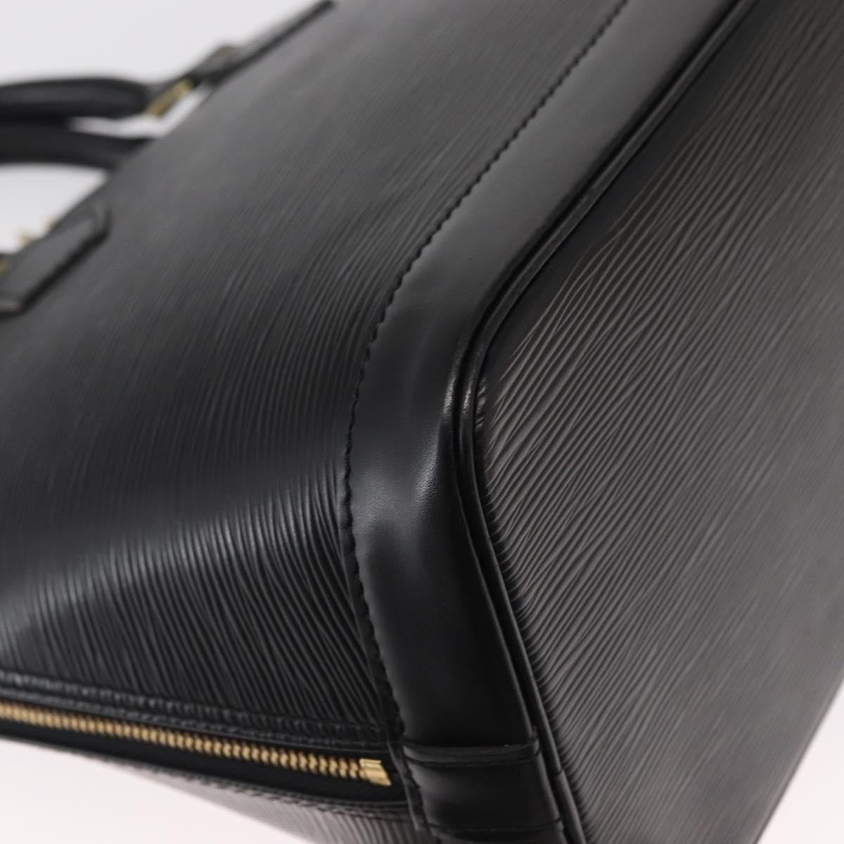 Louis Vuitton Alma Epi Leather, Black, Leather, Handbag