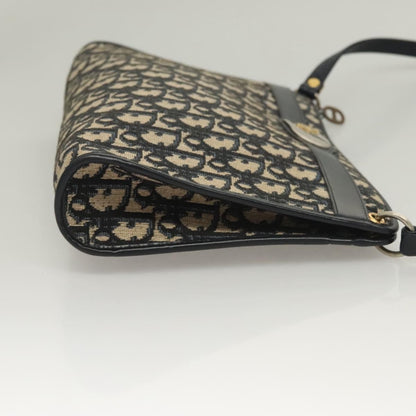 Christian Dior Vintage Trotter Canvas, Navy, Canvas, Shoulder Bag