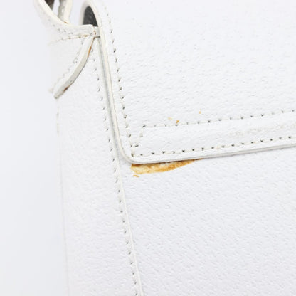 Gucci Shoulder Leather, White, Leather, Shoulder Bag