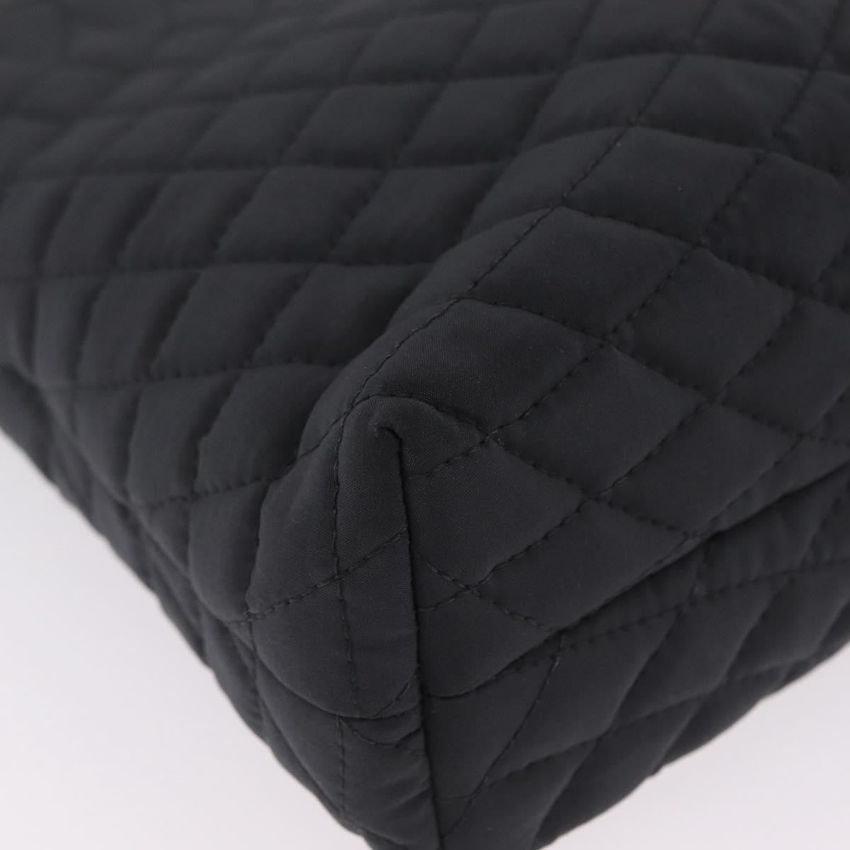 Bally Handbag Quilted Nylon, Black, Nylon, Handbag