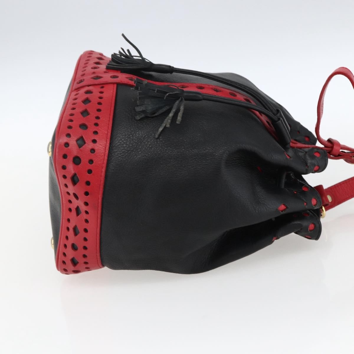 Saint Laurent Vintage Leather, Black, Leather, Shoulder Bag