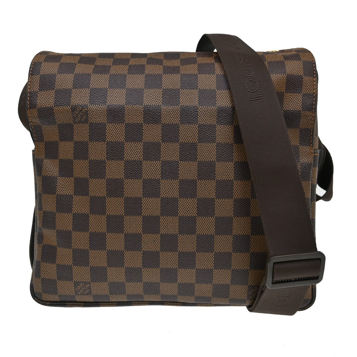 Louis Vuitton Naviglio Damier, Brown, Canvas, Shoulder Bag