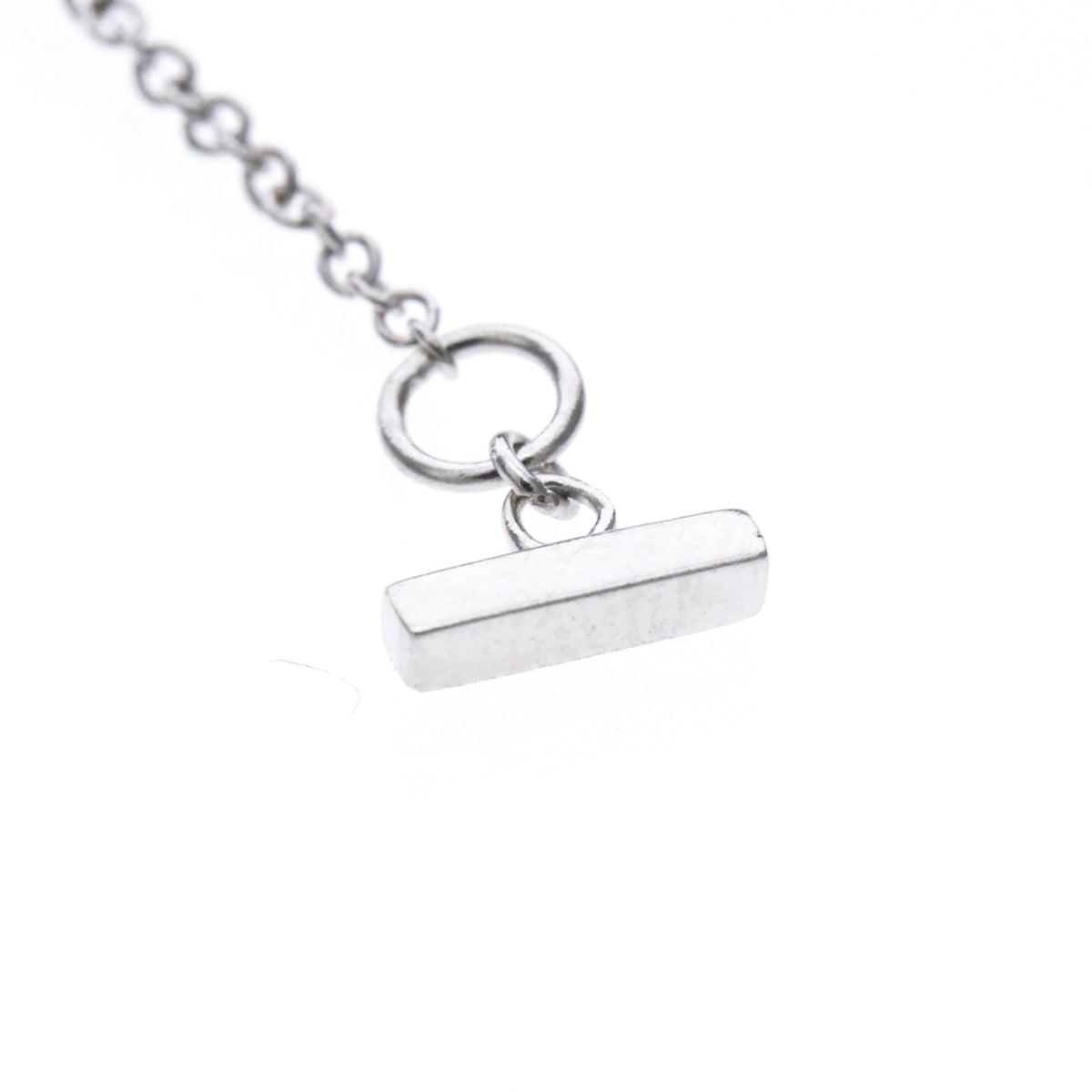 Tiffany & Co. T Smile Pendant 18K White Gold, Silver, White Gold, Necklace