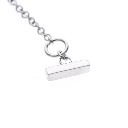 Tiffany & Co. T Smile Pendant 18K White Gold, Silver, White Gold, Necklace