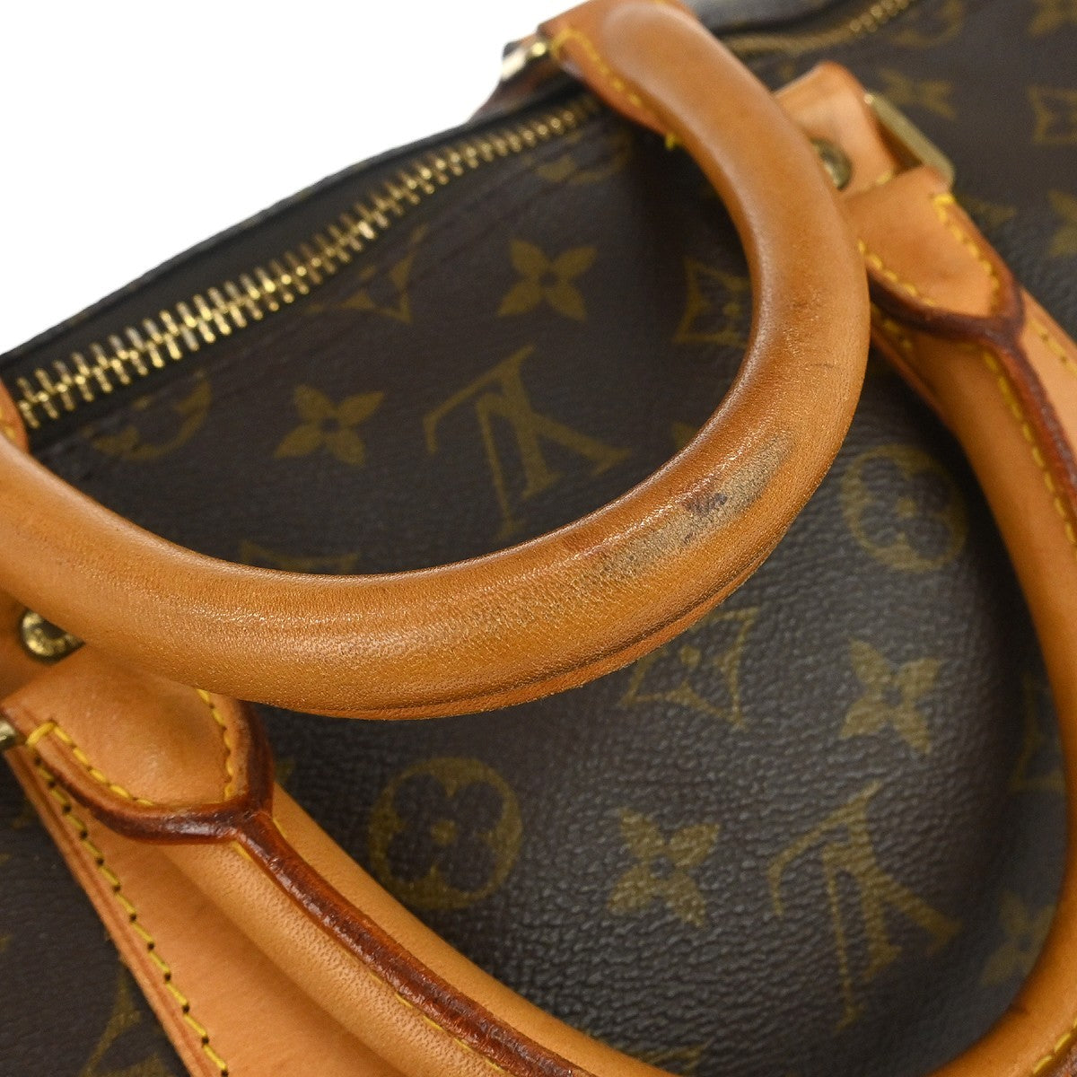 Louis Vuitton Keepall Monogram, Brown, Canvas, Travel Bag