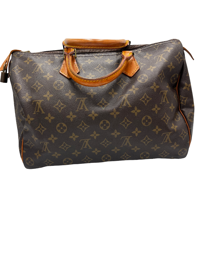 Louis Vuitton Speedy Monogram Canvas, Brown, Canvas, Handbag