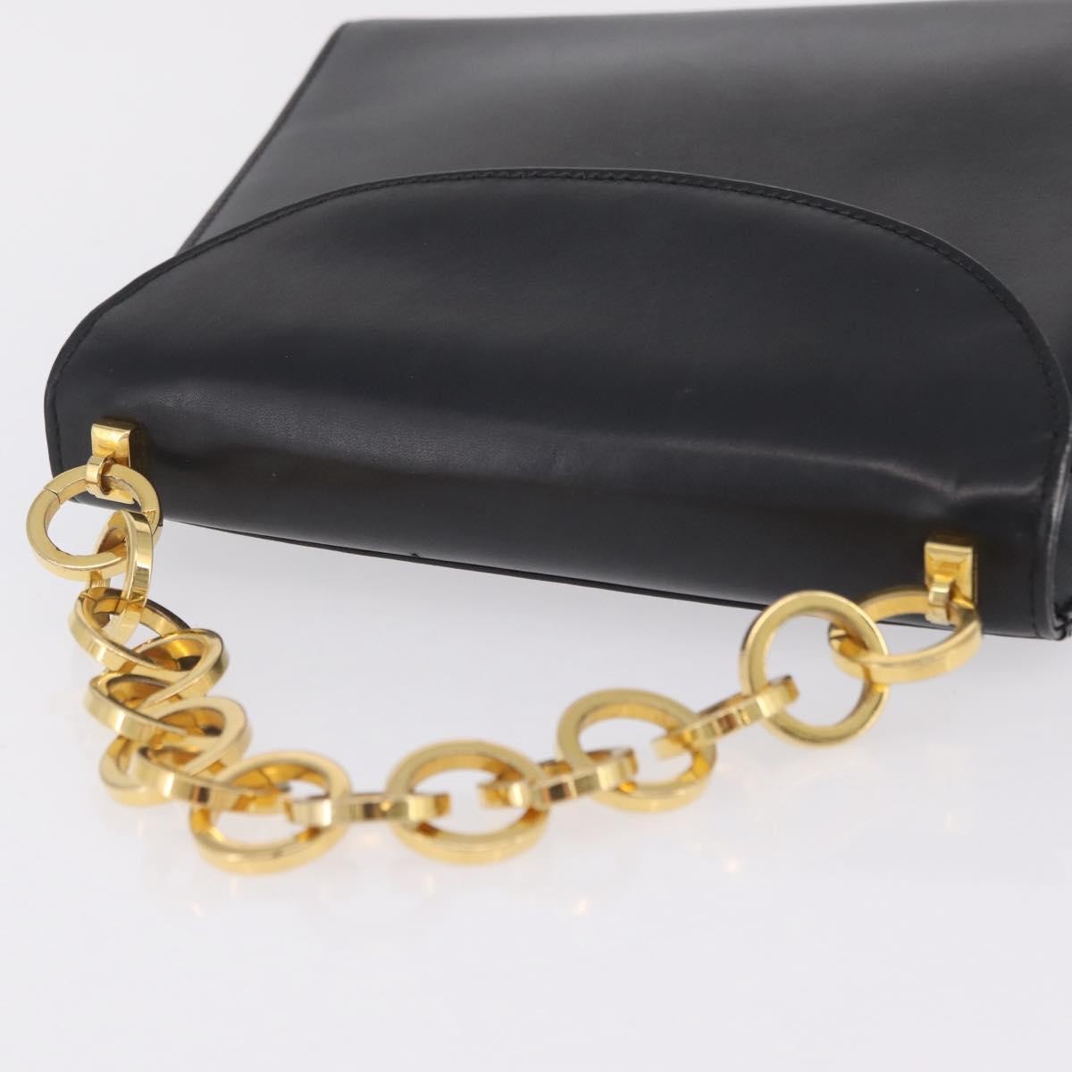 Salvatore Ferragamo Vintage Top handle Leather, Black, Leather, Handbag