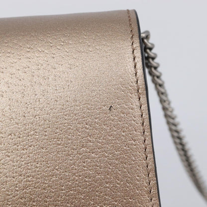 Gucci Dionysus Leather, Gold, Leather, Handbag