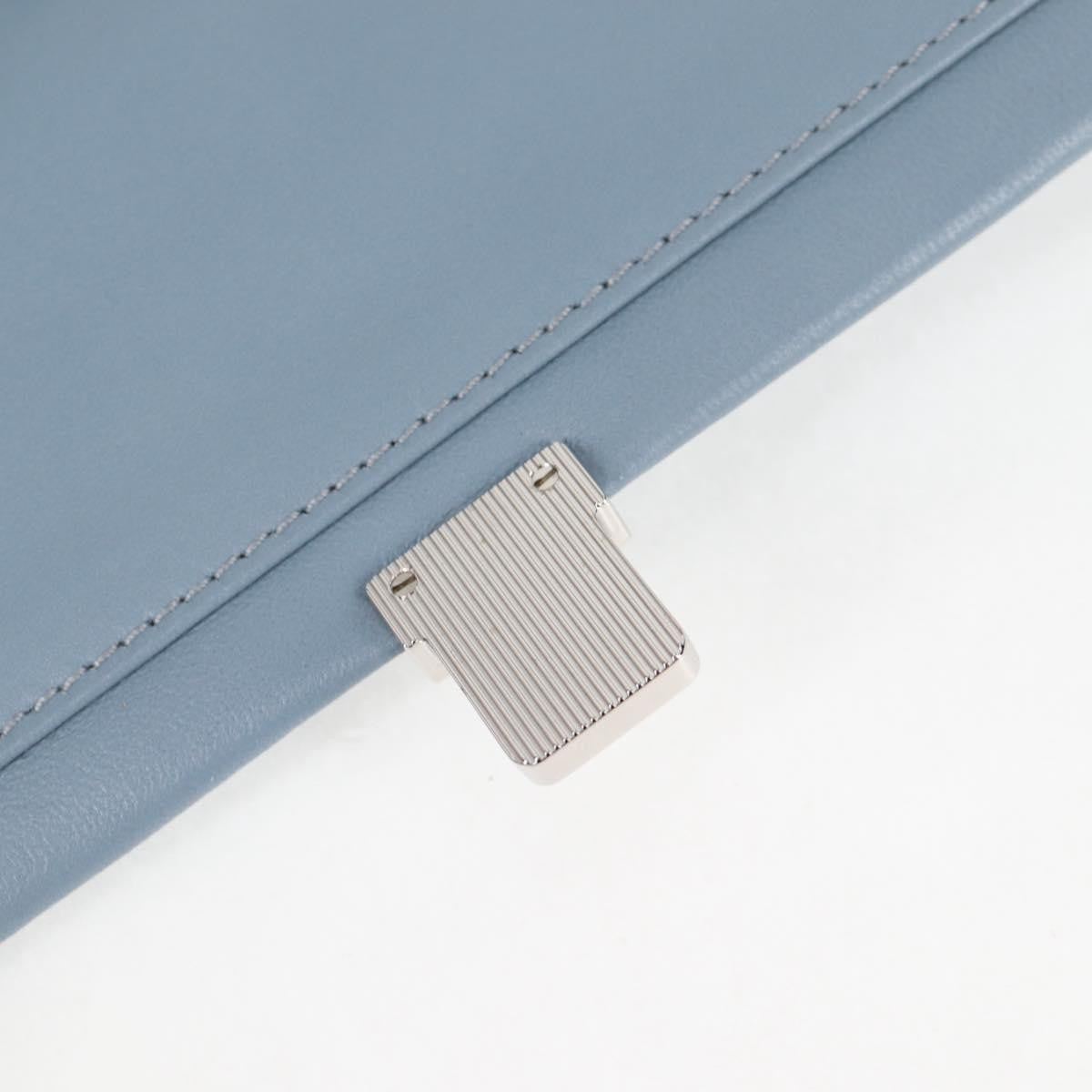 Miu Miu Madras Chain Clutch Matelasse Leather with Glitter, Blue, Leather, Shoulder Bag
