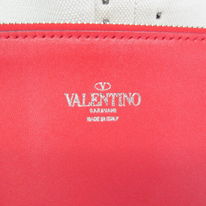 Valentino Garavani Atelier 01 Studded Canvas, Red, Canvas, Tote Bag