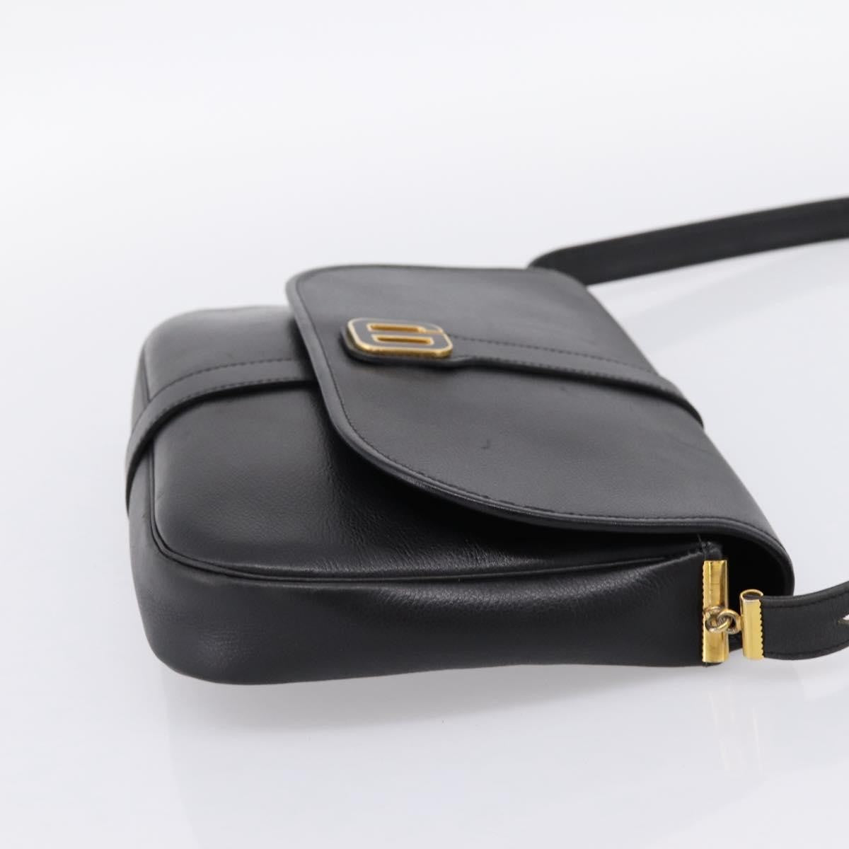 Christian Dior Shoulder Leather, Black, Leather, Shoulder Bag