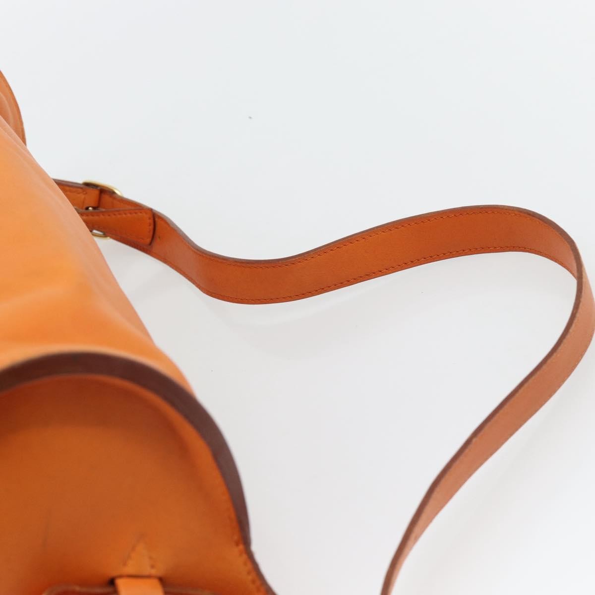 Hermes Sac Doremi Leather, Orange, Leather, Shoulder Bag