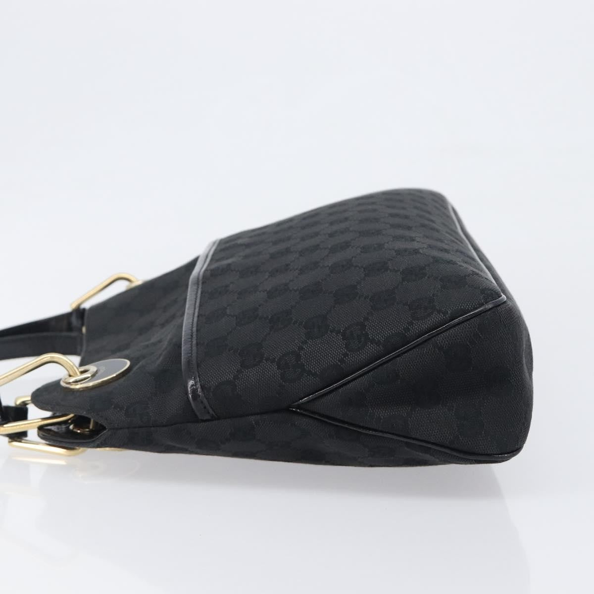 Gucci Twins Tote GG Canvas with Leather, Black, Canvas, Tote Bag